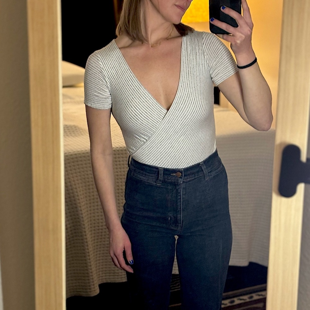 Lulu’s Wrap Front Bodysuit (S)